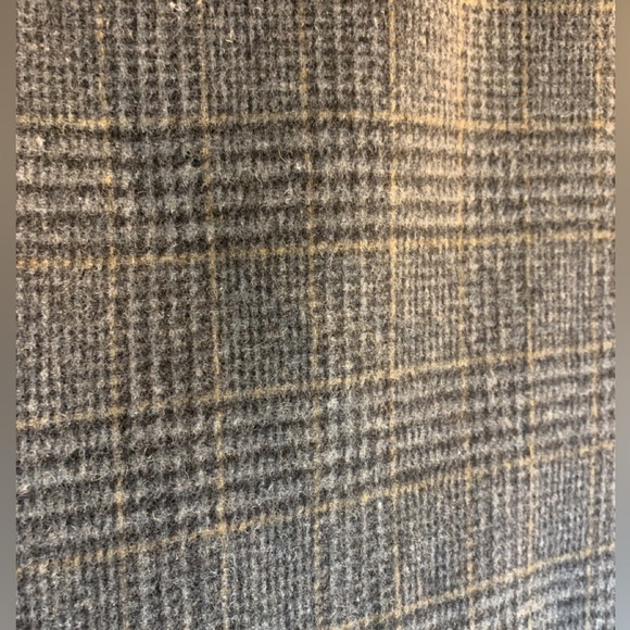 Cricketeer Sport Coat Mens Gray Wool Blend Windowpane Plaid Blazer 2 Button 41R - Picture 3 of 9